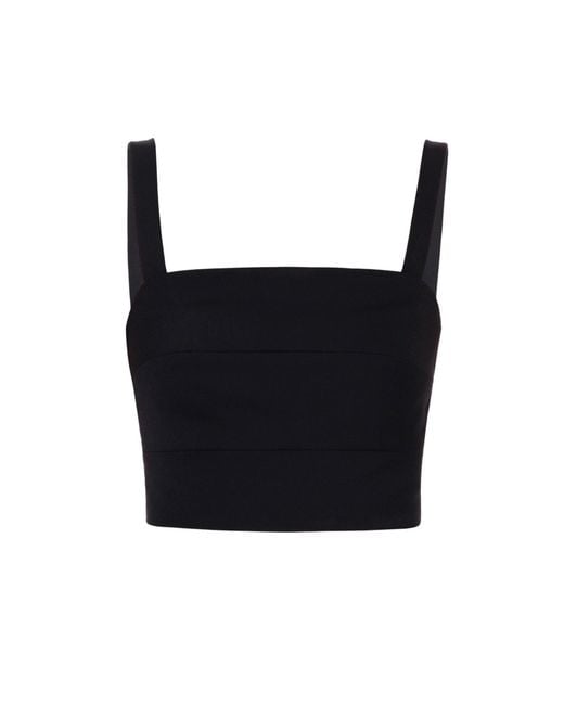 AGGI by HALEWSKI Black Lili Moonless Night Crop Top