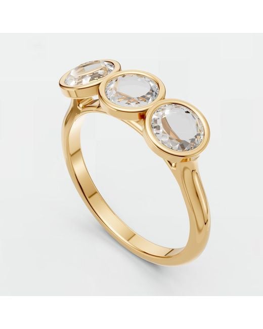 Aya Fine Jewelry Metallic Minimalist 1.03 Ctw Rose Cut Lab Diamond Ring