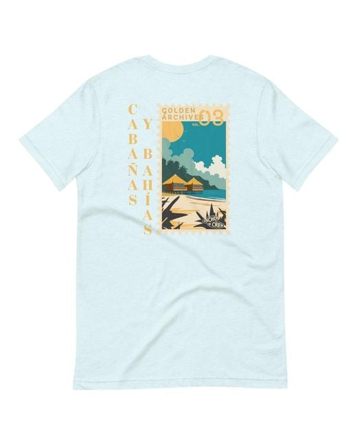 Anchor and Crew Blue Ice Golden Archives Postmark Organic Cotton T-Shirt