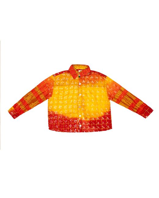 Collected Xx Orange Mango Double Button Down Shirt