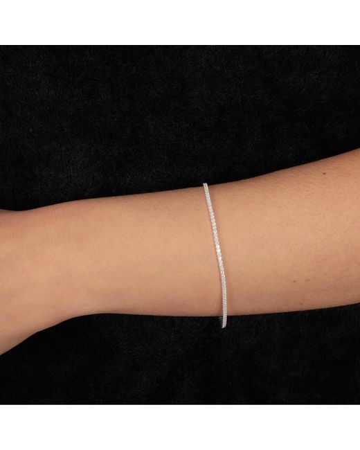 Esterah White Classic Tennis Bracelet