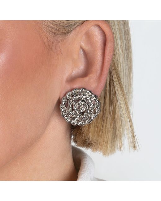 Caramel Vintage Jewellery Metallic Vintage Plated Edna Earrings