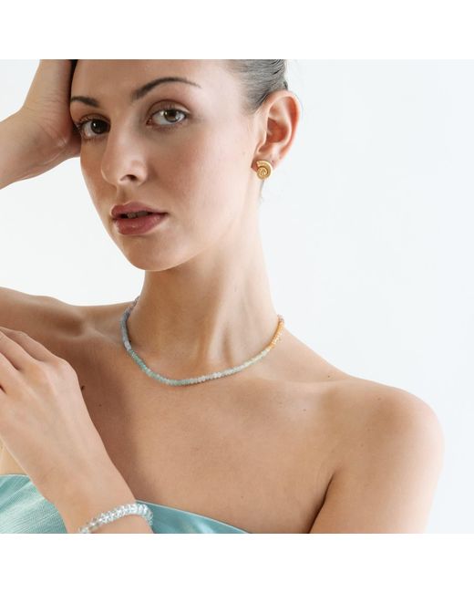 Miss Cecilia Metallic Beaded Necklace