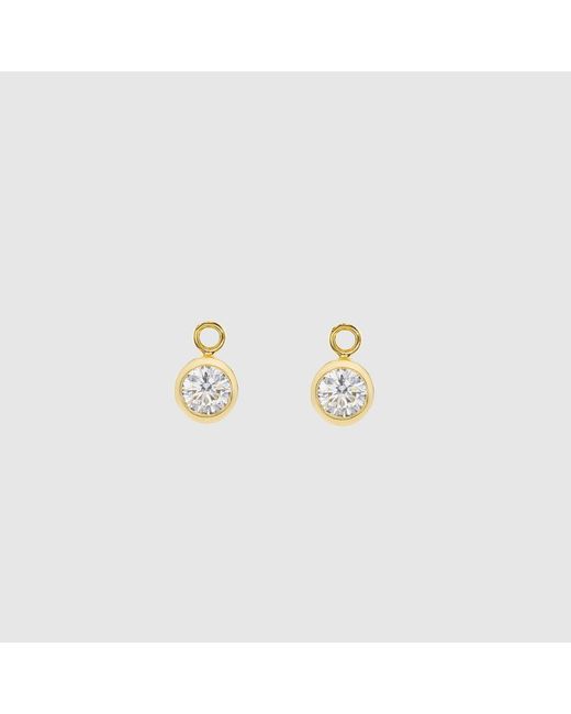Auree Jewellery Metallic Manhattan & Verona Cubic Zirconia Interchangeable Gemstone Drop Earrings