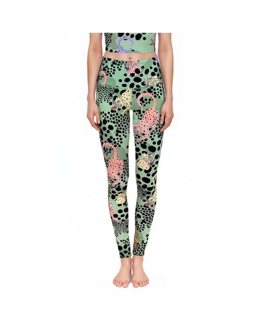 Pitaya Yoga Green Neutrals Ms Chee Leggings