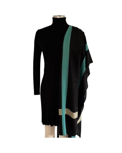 Heritagemoda Black Neutrals Classic Wool Silk Scarf
