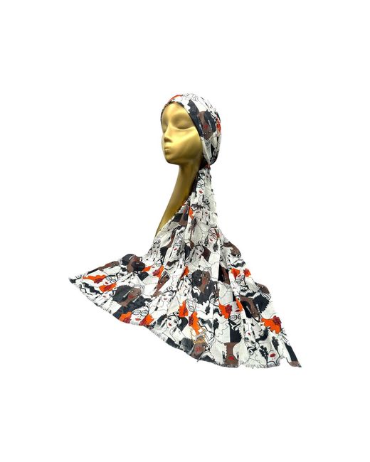Julia Clancey Red Neutrals Turbanista Modal Scarf