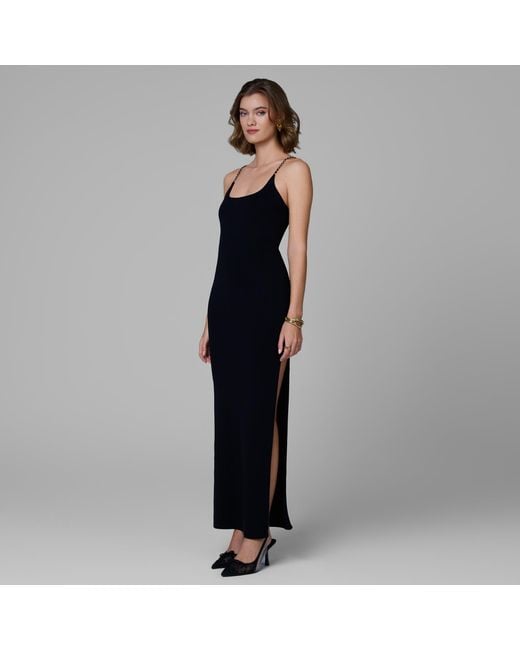 Decolet the label Black Aurelia Knit Chain Dress