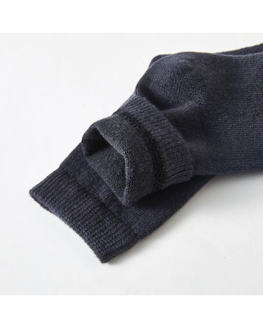 Soft Strokes Silk Blue Wool Quarter-Length Socks Set Of Two