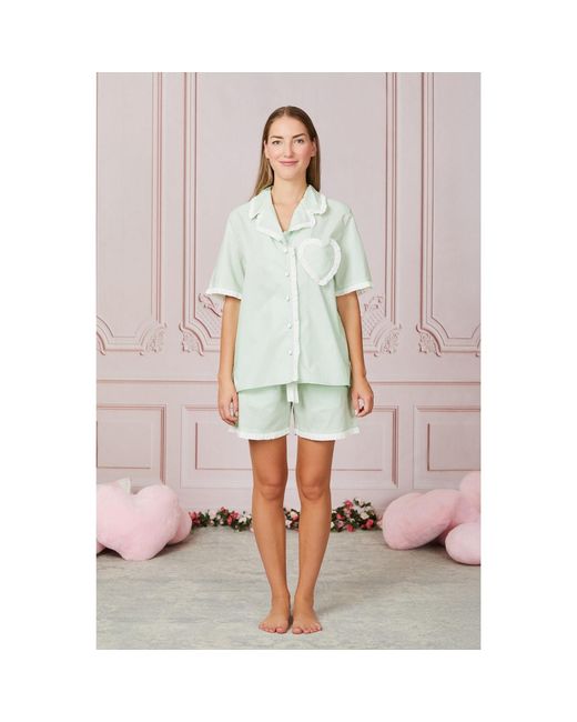 Love Letters X Green Dolce Pistachio & Short Pyjama Set