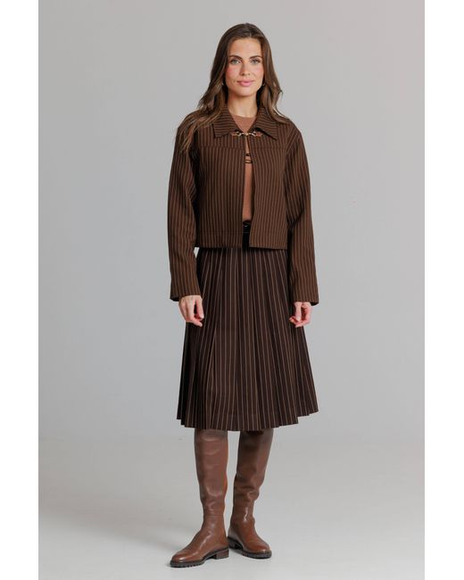 Lou&Up (Formerly Loup Clothing) Brown Pinstripe Jacket