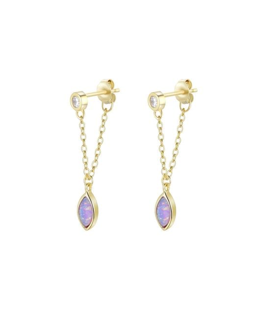 KAMARIA Metallic Full Swing Opal Earrings