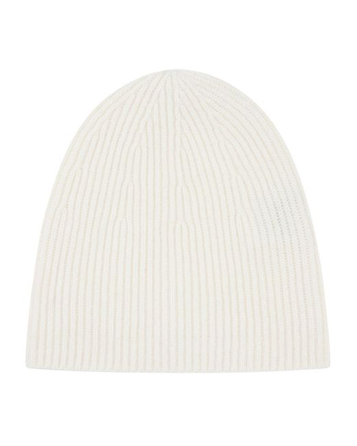 Loop Cashmere White Cashmere Beanie