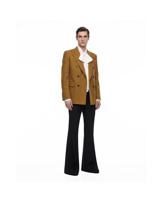 OSCARMORRIS Brown Maestro Camel Jacket for men