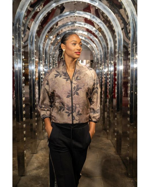 Lioness by Tf Gray Neutrals Luxe Asshy Petal Jacket