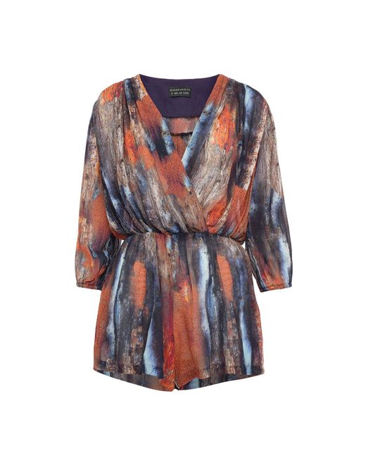 Misha Vaidya Blue Miranda Romper
