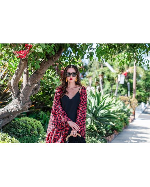 Jennafer Grace Red Cosmos Kimono