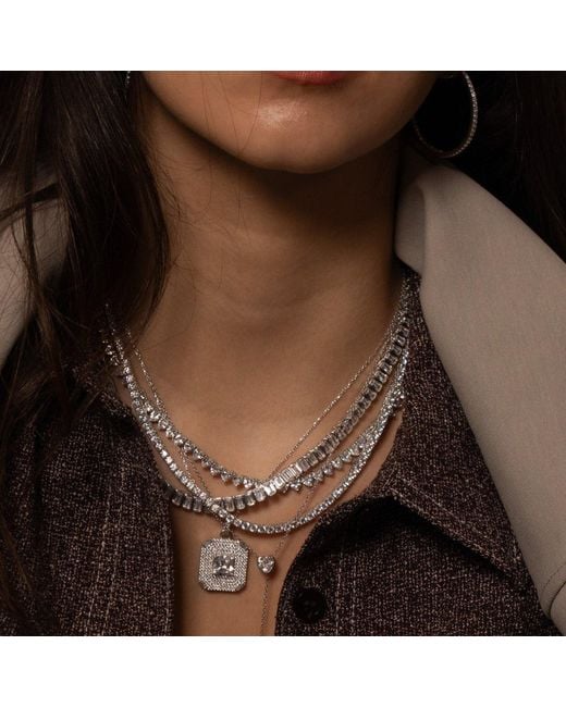 SHYMI White Square Medallion Pendant
