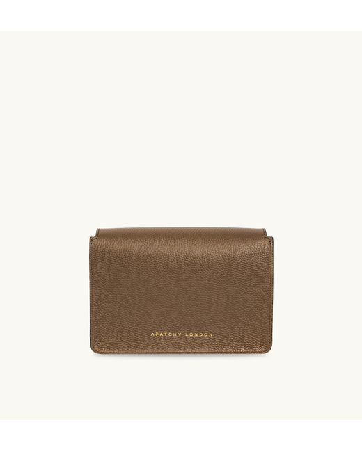 Apatchy London Brown The Newbury Mink Leather Crossbody Bag
