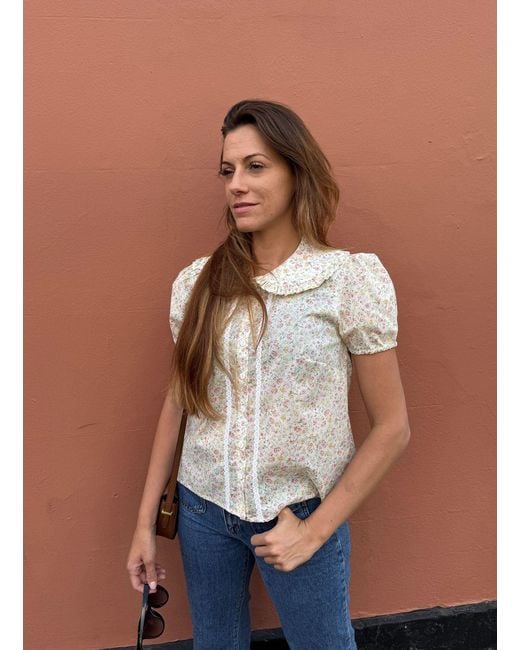 The Well Worn White The Luna Blouse – Primrose