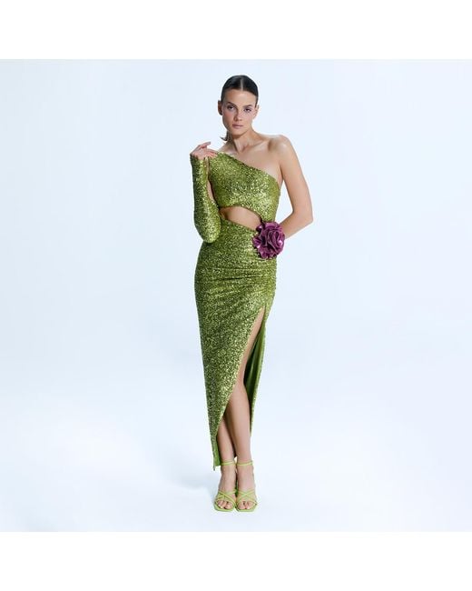 Nur Karaata Green El Patio Dress
