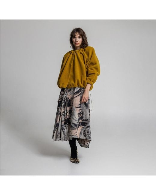 ARTISTA Yellow Sun Oversized Jacket