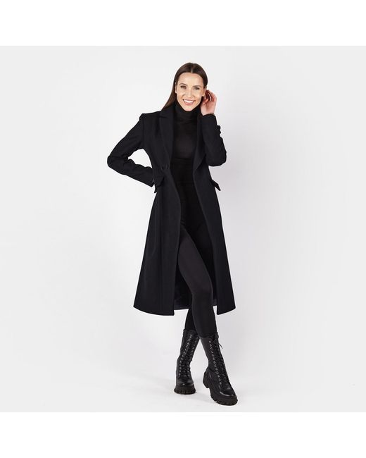 Mandragora Black Classic Wool Coat