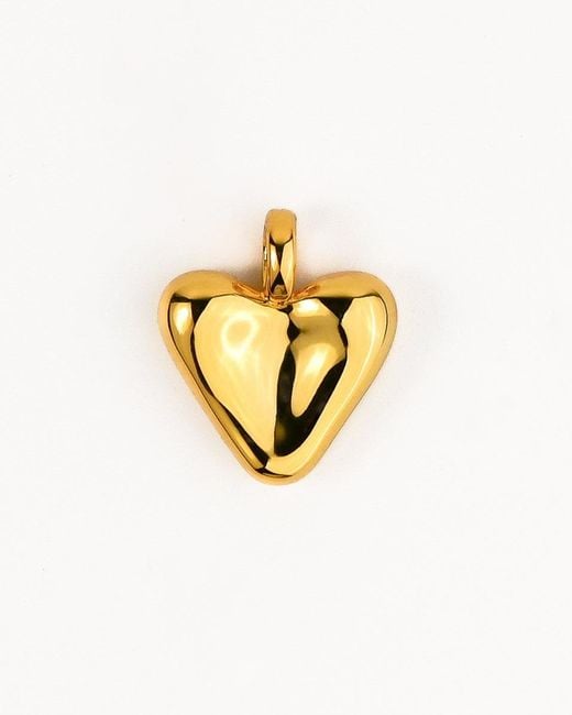 Zynnia Collective Metallic Puffy Heart Charm