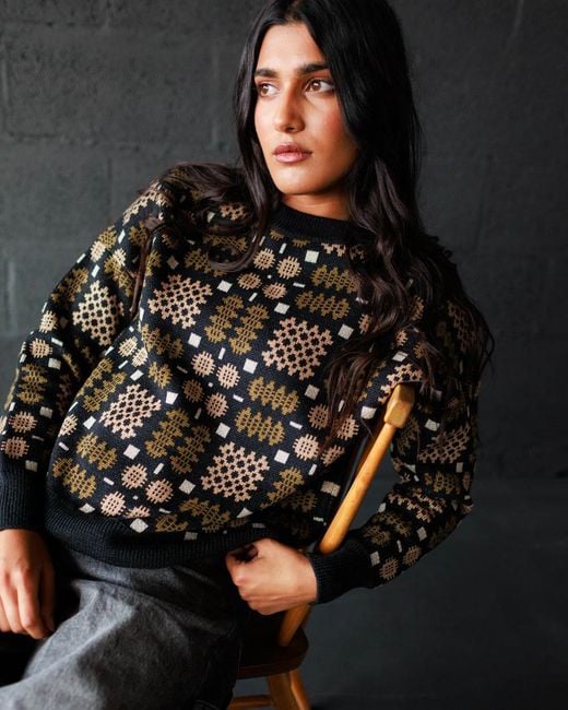 Mabli Black Carthen Merino Pullover