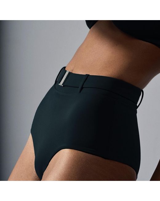 Veroni Swim Black Onyx High Waist Belted Bottom