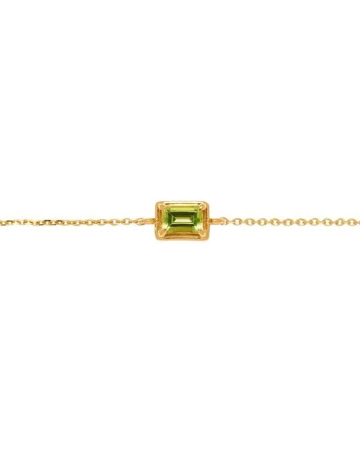 Belinda Jewelz Yellow Peridot Birthstone Bolo Bracelet