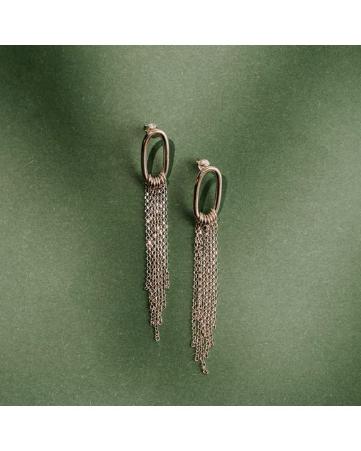 LOTT.gioielli Metallic Classic Earring Tube Chain