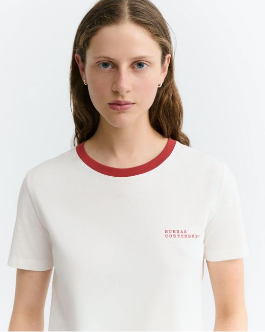 Thinking Mu White Costumbres Zowie T-Shirt