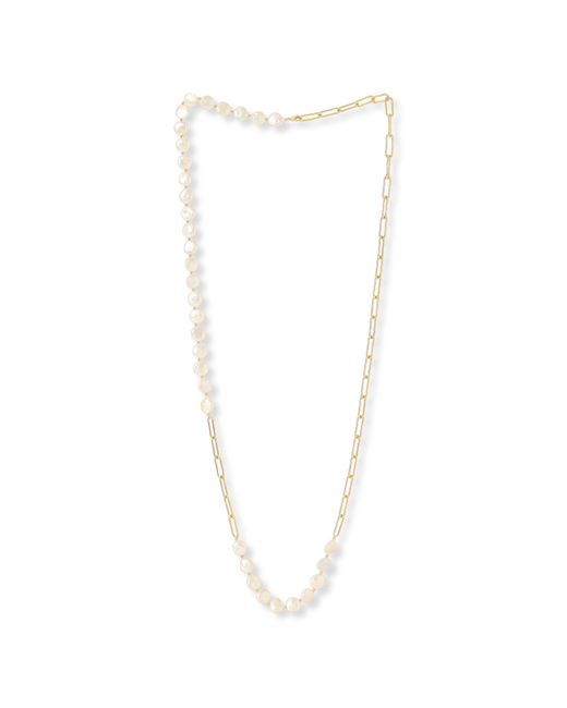 Pearls of the Orient Online Metallic Decus Coin Pearl Necklace With Plate Chain