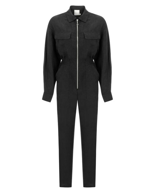 DOR Raw Luxury Blue A Bold Idea Linen Jumpsuit