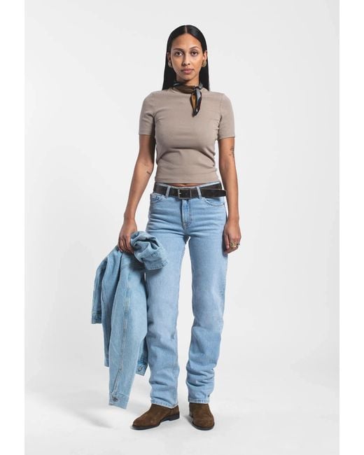 Dr. Denim Blue Arch Mid Straight