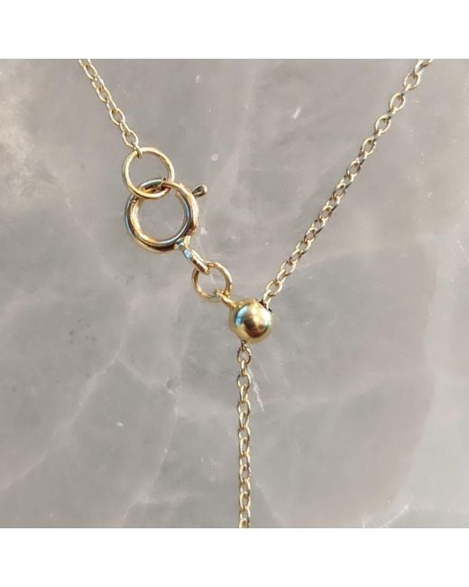 KAMARIA Metallic Moonstone Hex Necklace With Diamonds