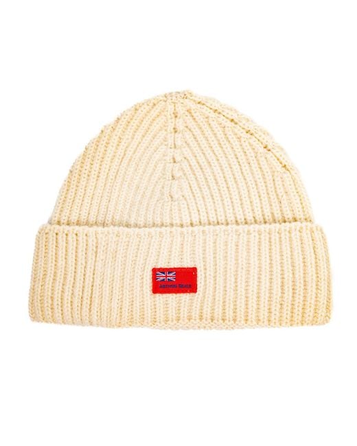 Arthur Beale Natural Ensign Beanie Hat for men