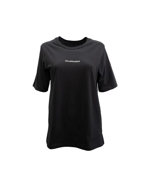 Galleriadele Black The Short-Sleeve Logo T-Shirt