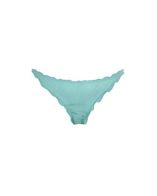 SAETA Paris Blue Silk Tanga Brief
