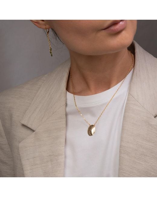 Kate Koel Metallic August Birth Flower Necklace