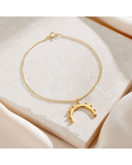 Posh Totty Designs Metallic Sterling Crown Horn Charm Bracelet