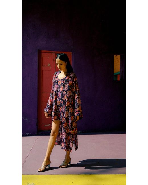 Any Old Iron Purple Spiders From Mars Short Dress