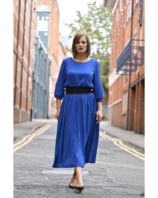 Frock Tales Blue Revival Midaxi Dress