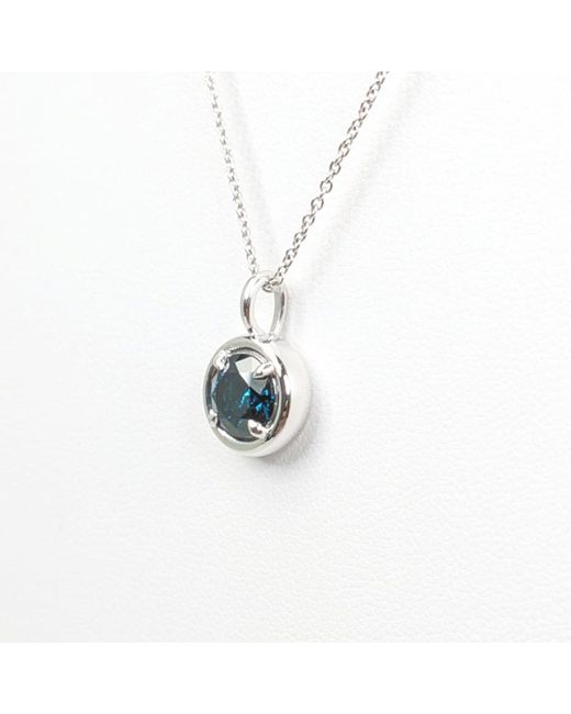 Rahul's Jewels Blue 1.03 Carat Genuine Diamond Round Solstice Pendant