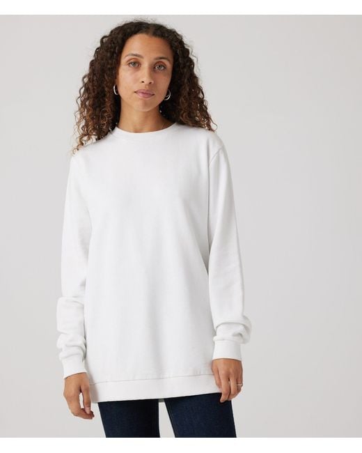 Known Supply White 100% Organic Cotton Sweatshirt