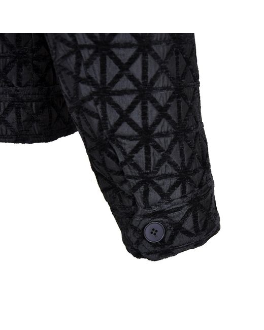 DAVID WEJ Black Kensington Luxury Velvet Jacquard Aviator Set for men