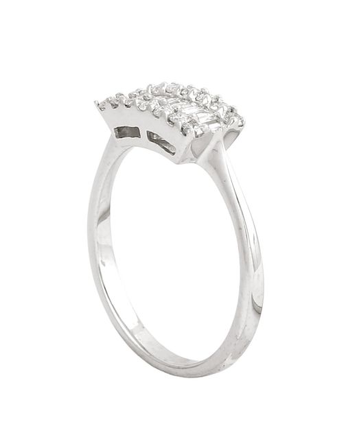 Artisan Metallic Baguette Diamond Cluster Ring