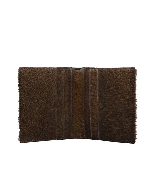 godi. Brown Handmade Cow Hair-On-Hide Bifold Wallet – Minimal Leather Wallet for men