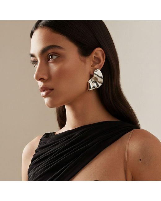 Jaredjamin Metallic Onda Ball Earrings